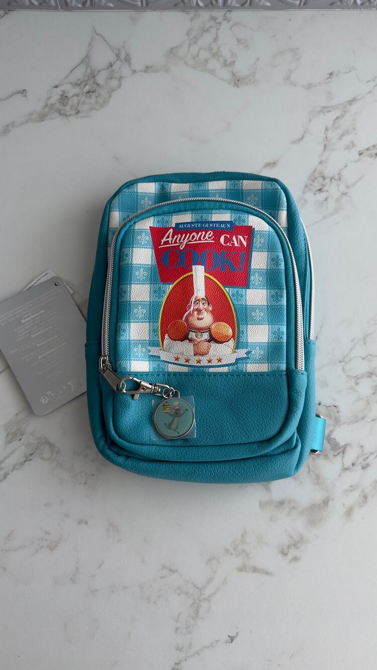 Disney Parks Pixar Ratatouille Chef Gusteau Anyone Can Cook Sling Bag NEW